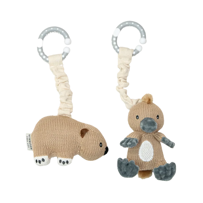 Pram/Stroller Toys - Platypus & Wombat