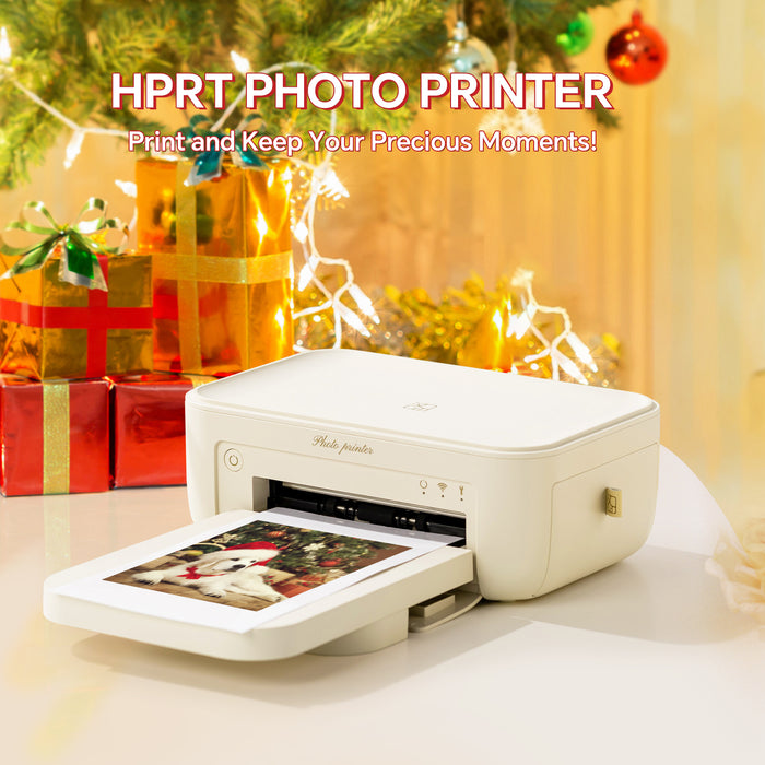 【Pre-order, ships within 15 days】HPRT Photo Printer 4x6 with Photo Paper 128 Sheets and 3 Ribbon
