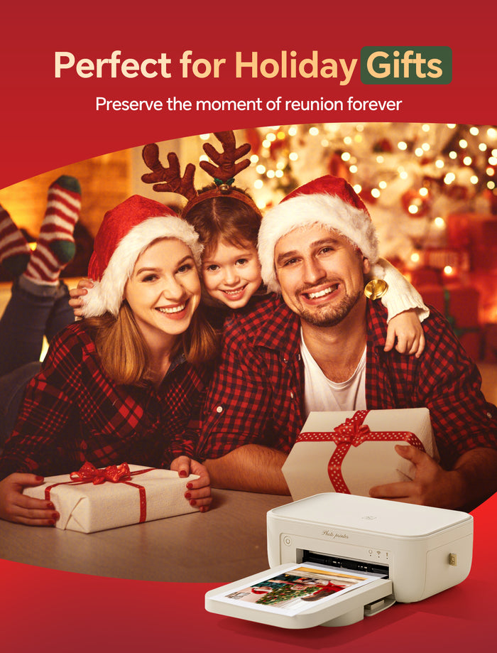【Pre-order, ships within 15 days】HPRT Photo Printer 4x6 with Photo Paper 128 Sheets and 3 Ribbon