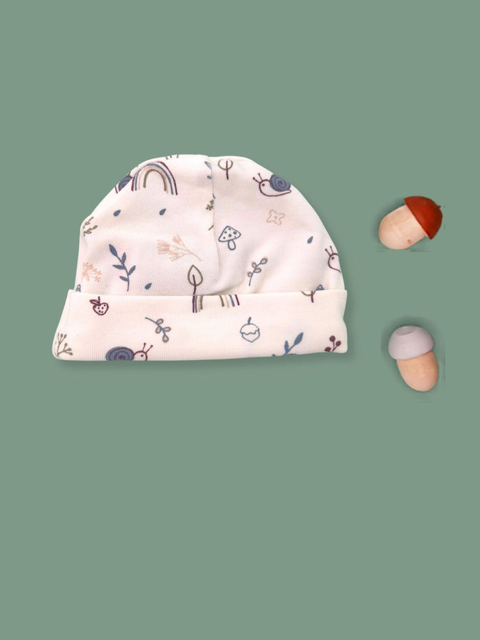Preemie Round Hat, Acorn Wood Hat Tiny & Small