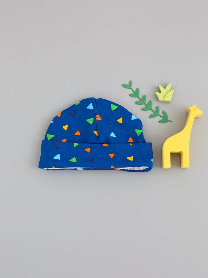 Preemie Round Hat, Triangle Drops Hat Tiny & Small
