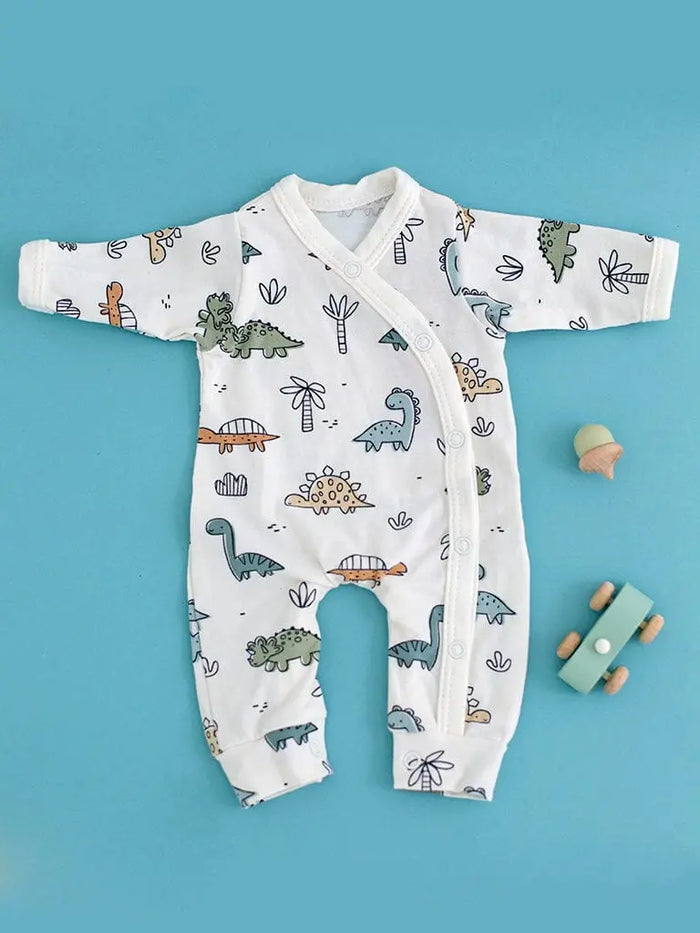 Prem Baby Sleepsuit, Dino Buddies Sleepsuit / Babygrow Tiny & Small