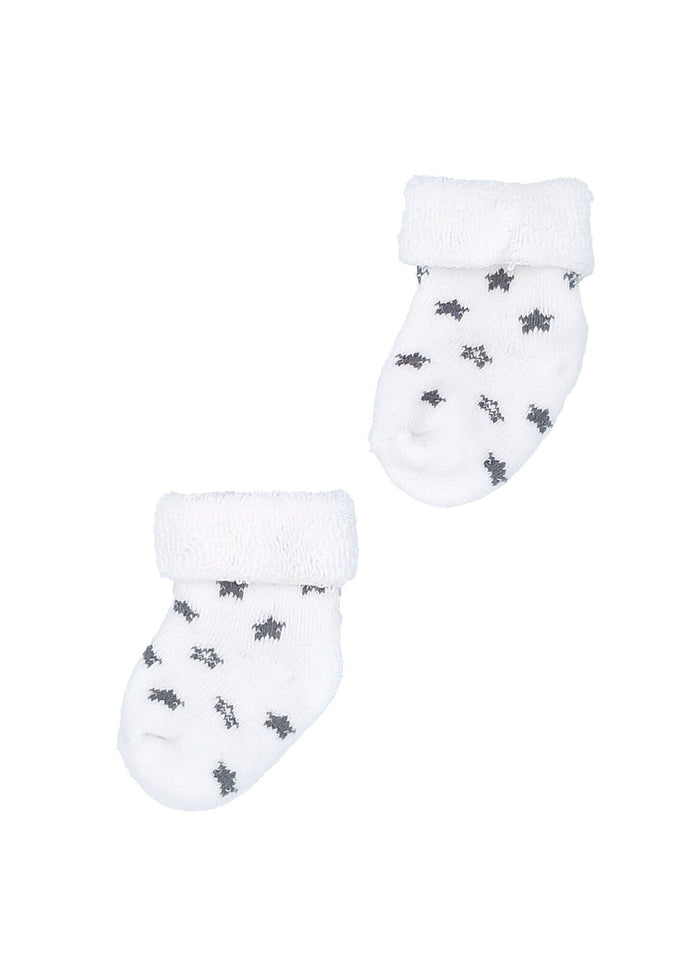 Premature Baby Knotted Hat and Towelling Socks Set - Red Stars Hat, Mitts & Booties Set Little Mouse Baby Clothing & Gifts