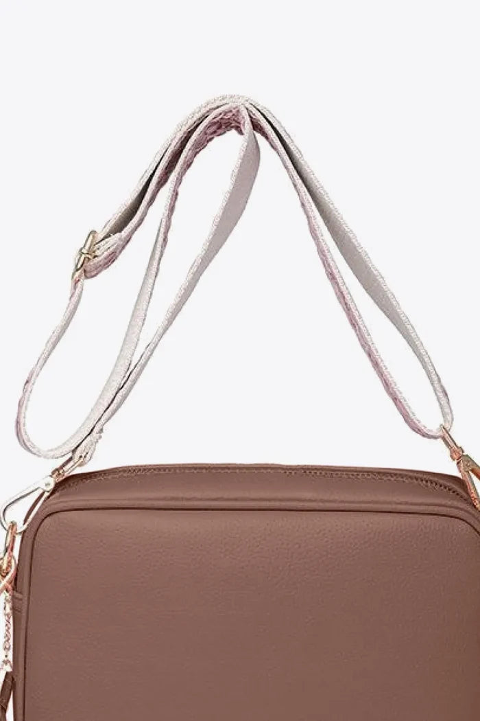 PU Leather Tassel Crossbody Bag