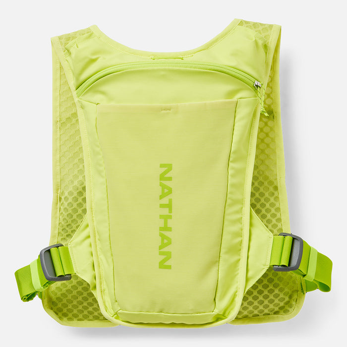 color:Light Lime/Finish Lime||view:sku image back||seo:Nathan QuickStart 3.0 4 Liter Soft Flask Hydration Pack - Light Lime/Finish Lime - Back View