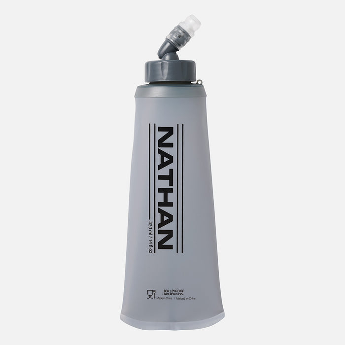 color:Light Lime/Finish Lime||seo:Nathan QuickStart Soft Hydration Flask 14oz (420 ml)