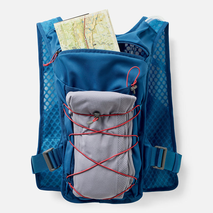 color:Electric Blue/Ribbon Redr||seo:Nathan QuickStart 3.0 6 Liter Hydration Pack - Electric Blue/Ribbon Red - Back Pocket for Storage of Maps or Running Gear