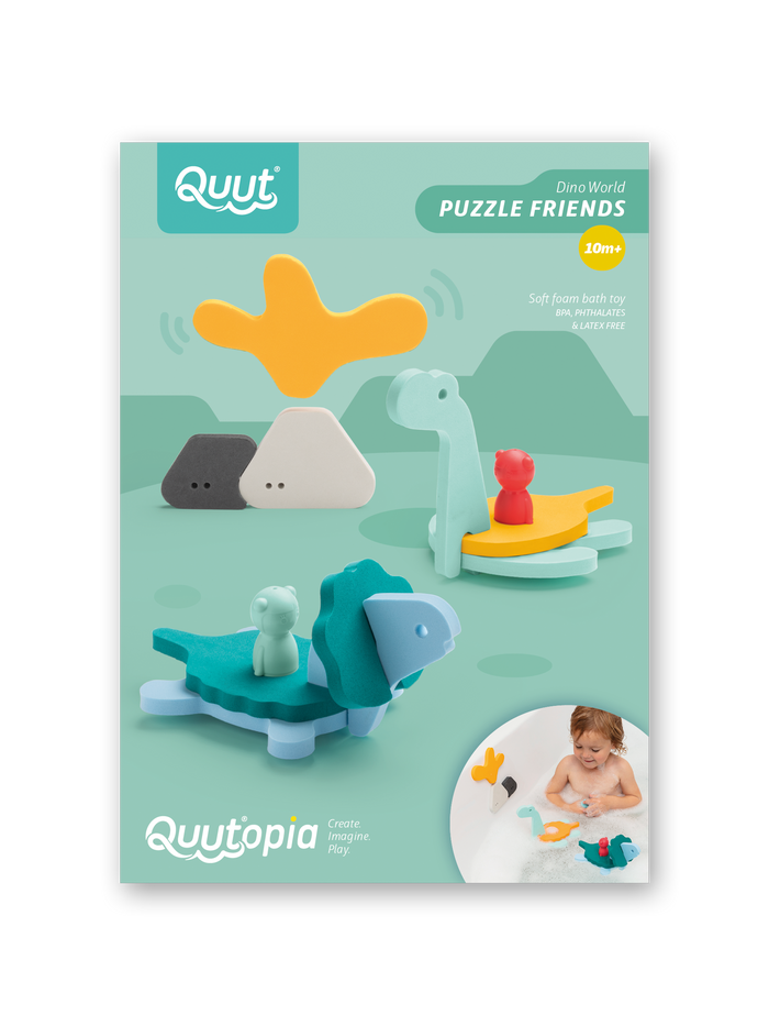 Quut Soft Foam Bath Activity Puzzle - Dino World