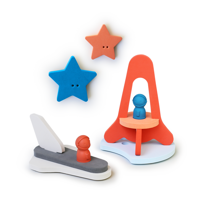 Quut Soft Foam Bath Activity Puzzle - To the Moon & Back