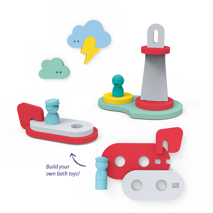 Quut Soft Foam Bath Activity Puzzle - To the Rescue