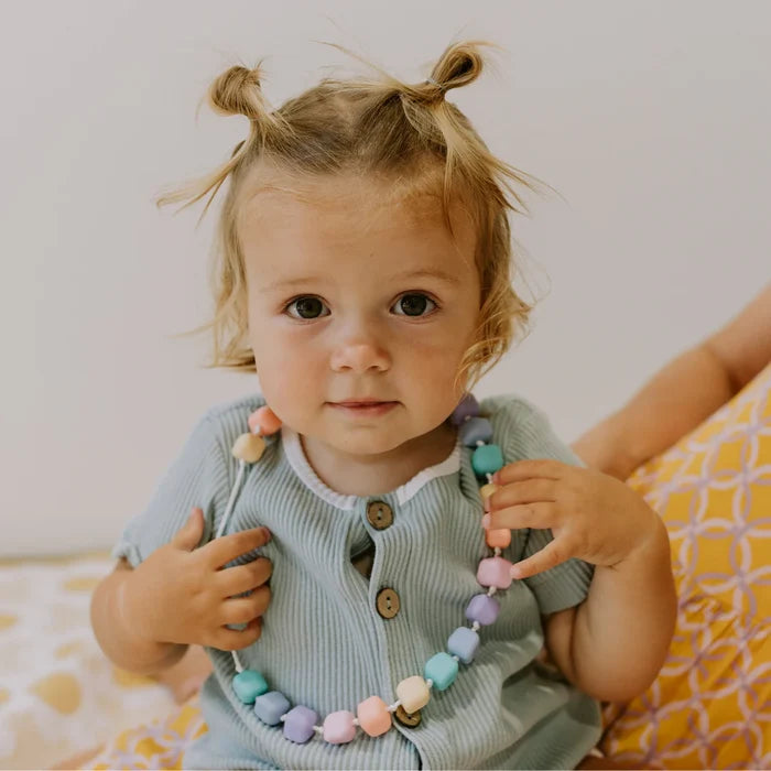 Rainbow Pastel Sensory Chew Necklace