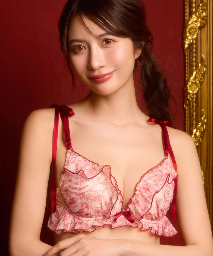 Raku Many Flowers Comfort Push-Up Bra