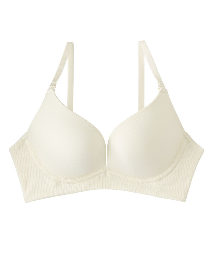 Raku Seamless Ribbed Comfort Push-Up T-Shirt Bra