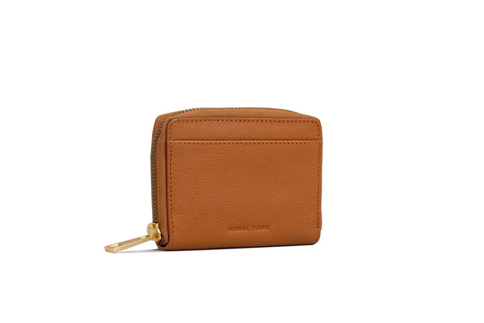 Remi Half-Zip Wallet #color_cognac