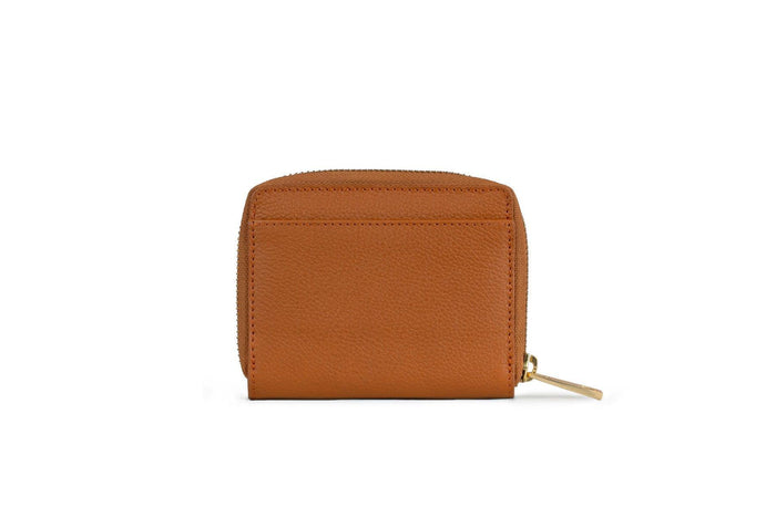 Remi Half-Zip Wallet #color_cognac