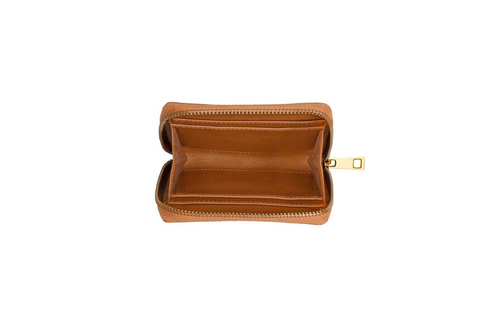 Remi Half-Zip Wallet #color_cognac