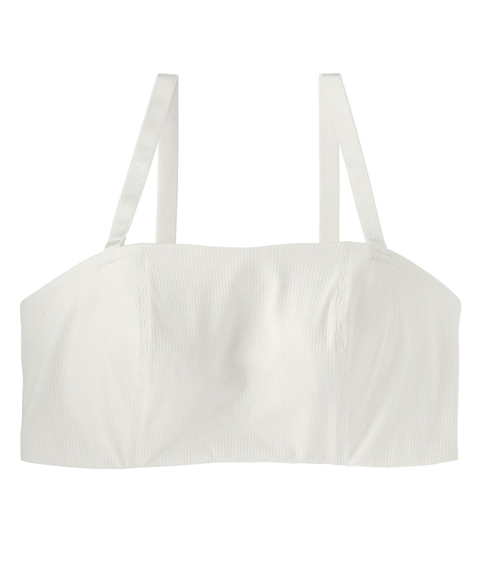 Ribbed 2-Way Cleavage Cover Strapless Side Support Push-Up Bra(F-G-H Cup)
