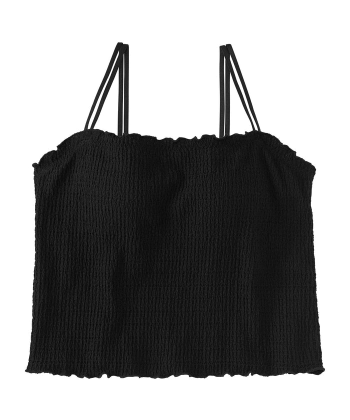 Rich Bust Shirring Built-In Bra Camisole (Underwired)