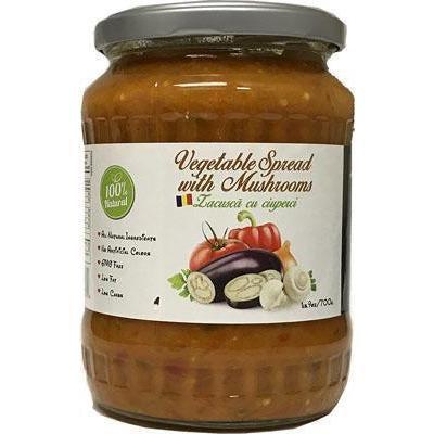 Romanian Zacusca with Mushrooms 500 g (Livada) - MezeHub