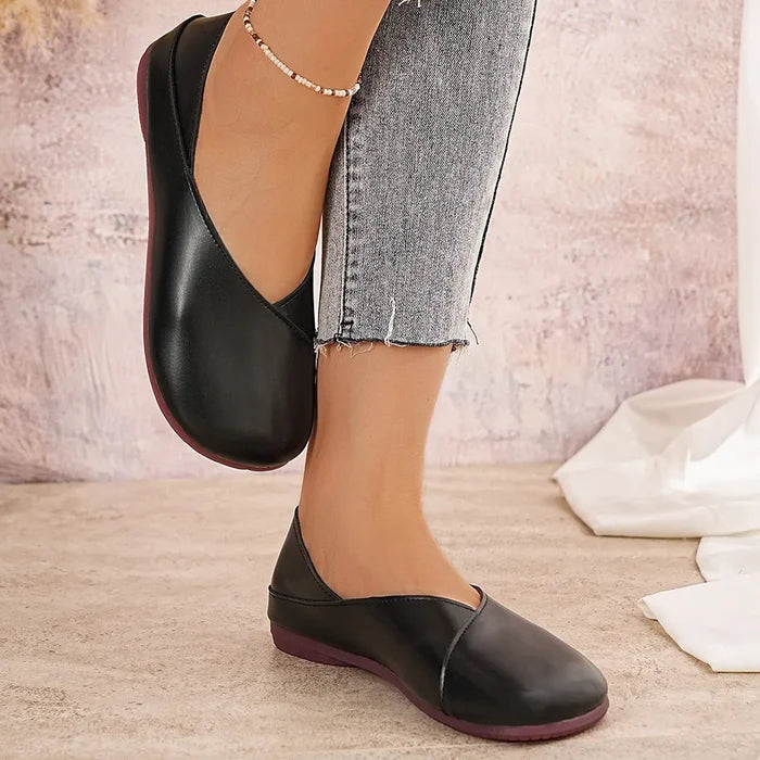 Round Toe Flats Slip-Ons