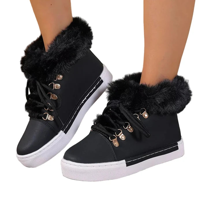 Round Toe Platform Boots