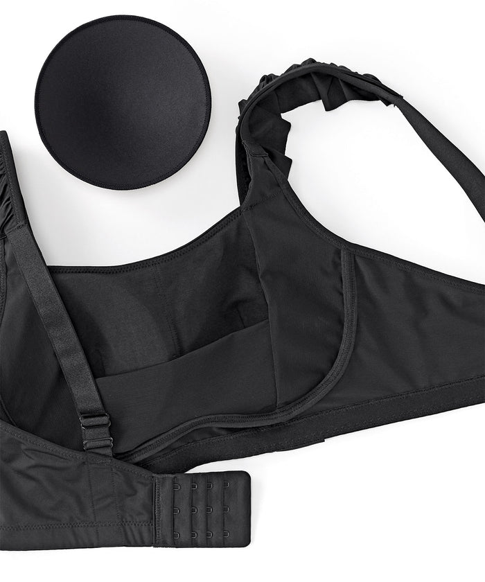Ruffle Wireless Minimizer Bra (F-G-H Cup)