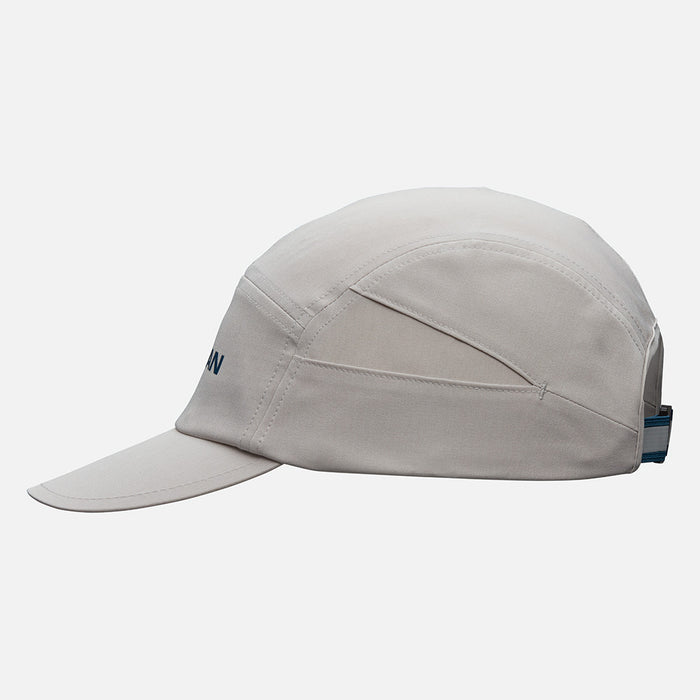 color:Vapor Grey/Sailor Blue||seo:Nathan Run Cool Stash Hat - Vapor Grey/Sailor Blue - Side View
