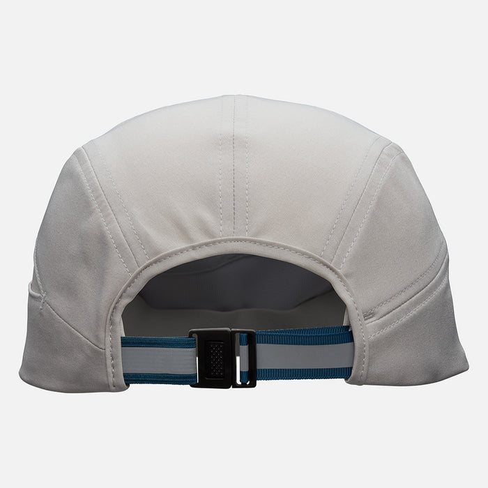 color:Vapor Grey/Sailor Blue||seo:Nathan Run Cool Stash Hat - Vapor Grey/Sailor Blue - Back View