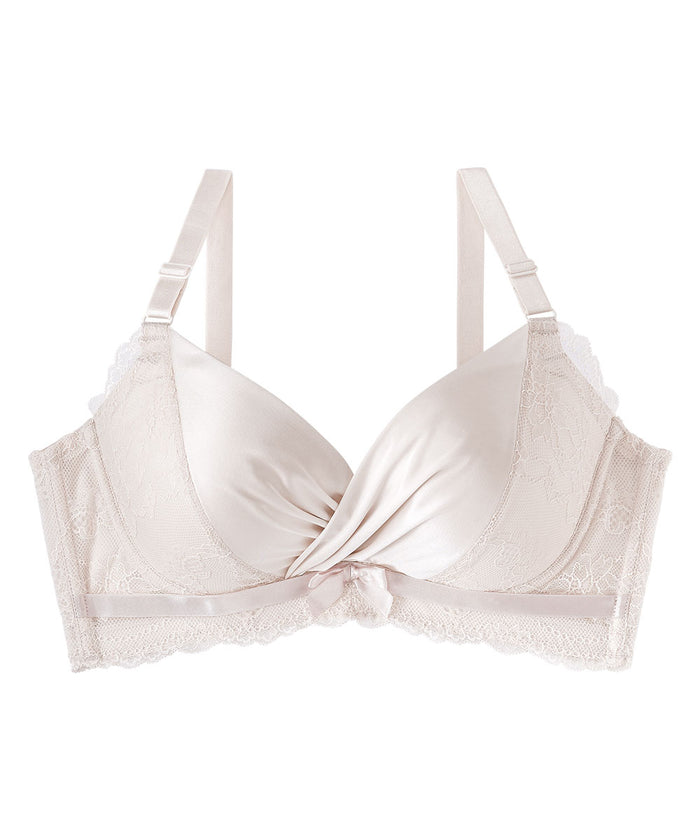 Satin Side Support Push-Up Bra (F-G-H Cup)