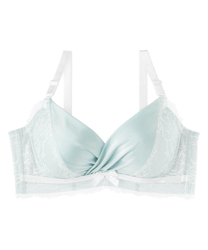 Satin Side Support Push-Up Bra (F-G-H Cup)