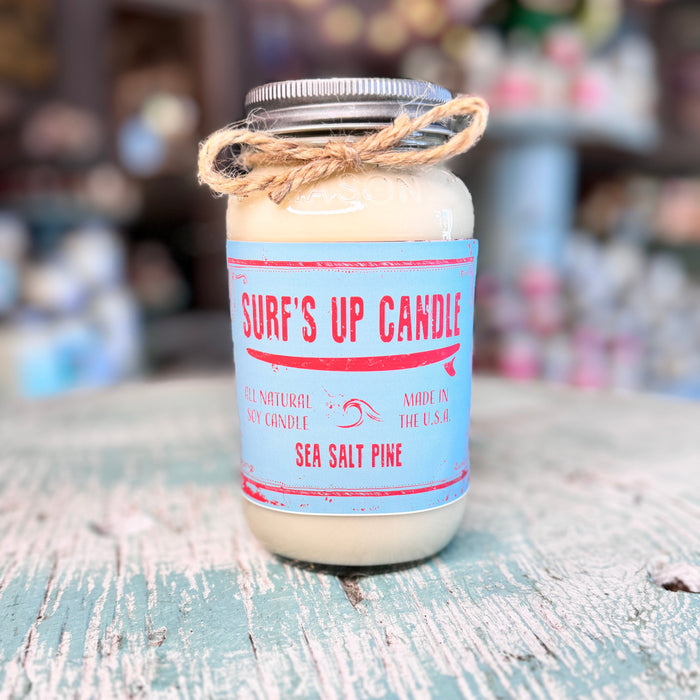Sea Salt Pine Mason Jar Candle - Original Collection