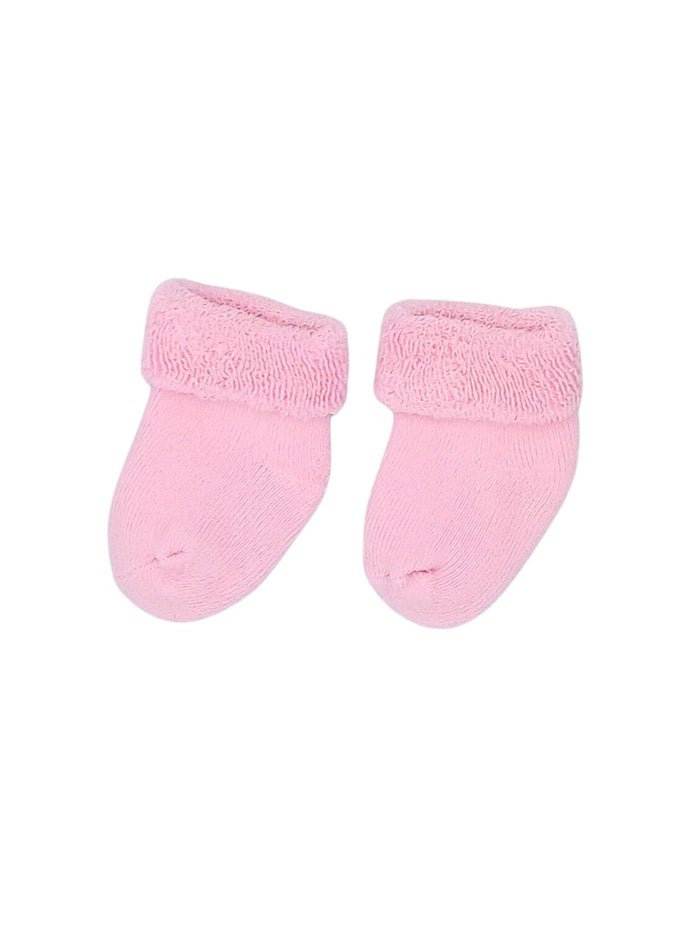 Baby Pink Towelling Stay-on Premature Baby Socks Little Mouse Baby Clothing & Gifts