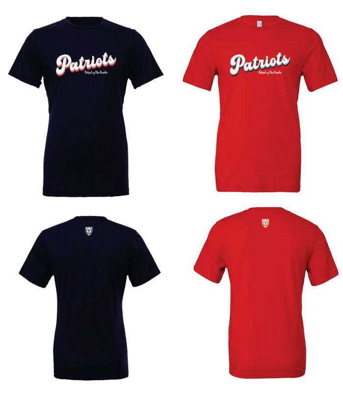 Short Sleeve Retro Patriots tee