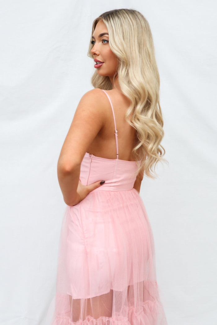 Sibyl Maxi Dress - Pink - Runway Goddess