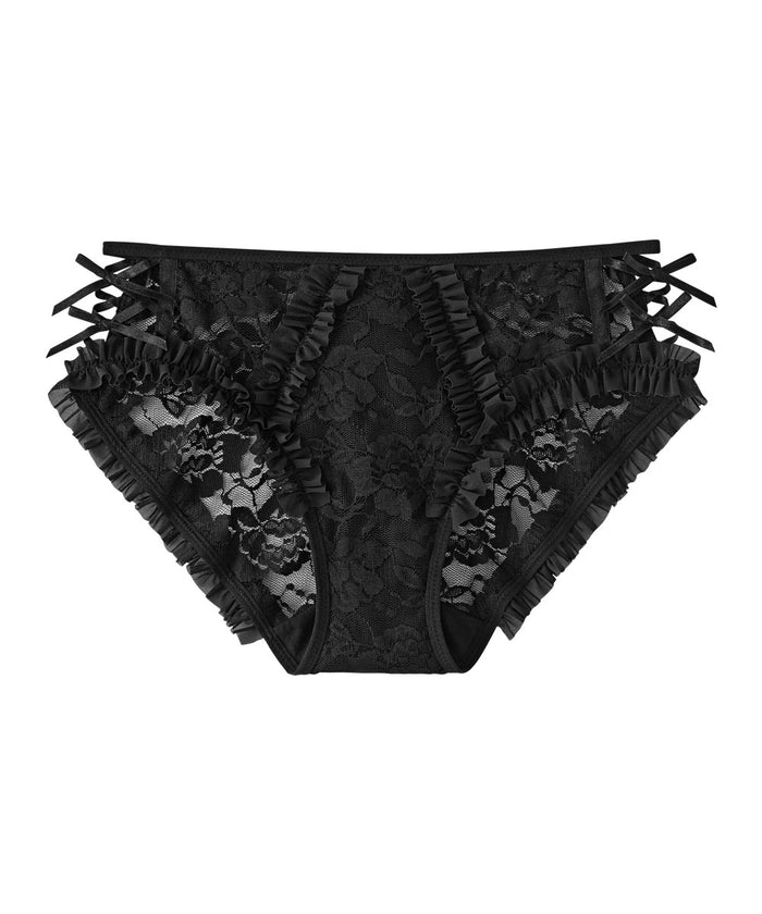 Side Ribbon Cross Bikini Panty