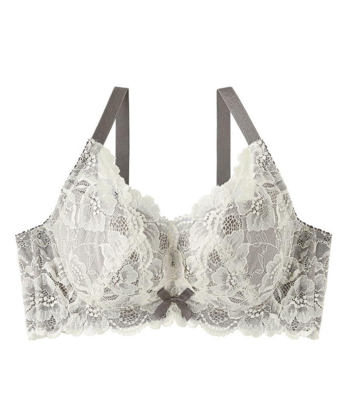 Side Support Lace Push-Up Bra (F-G-H Cup)