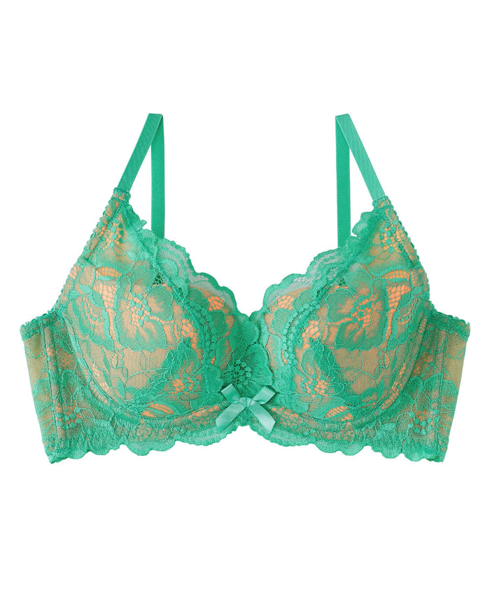 Side Support Lace Push-Up Bra