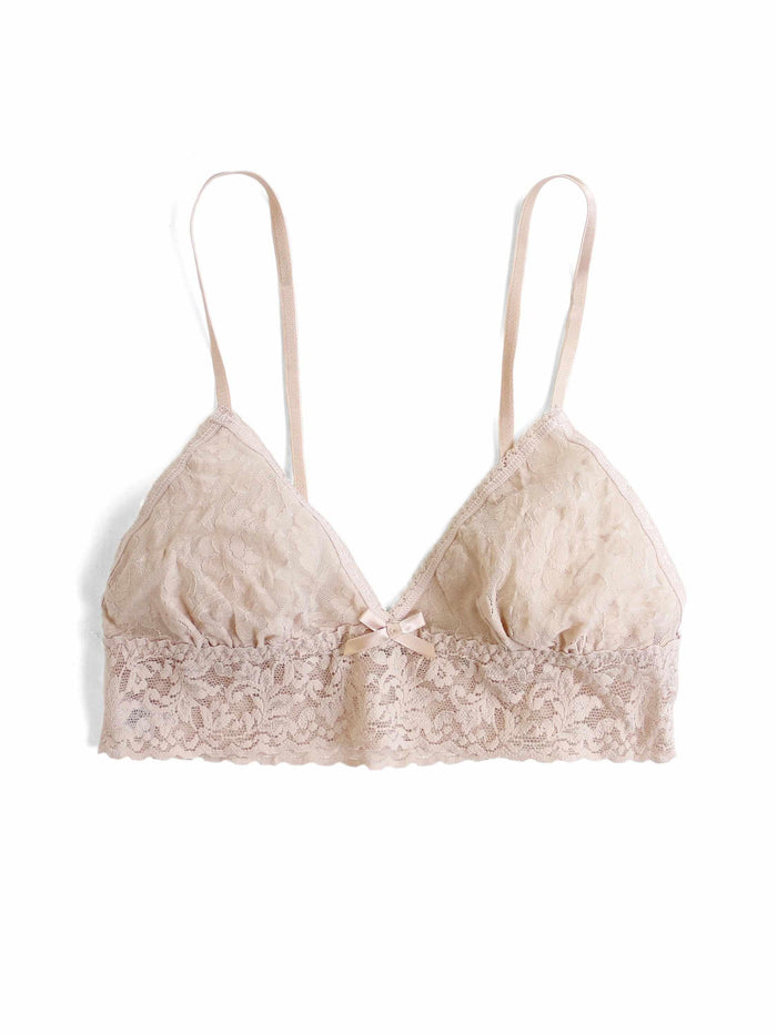 Chai Signature Lace® Triangle Bralette - Flat Lay Front View | Hanky Panky
