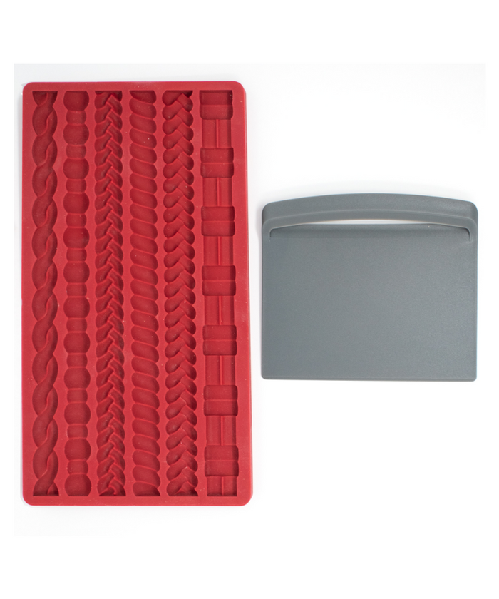 Silicone Pie Edge Mold with Scraper