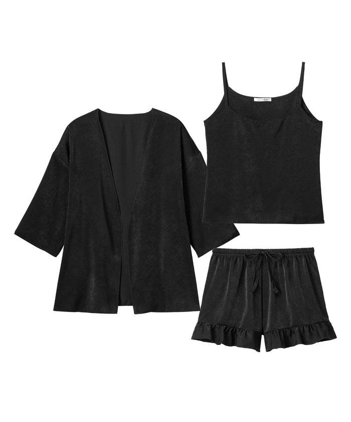 Silky Shorts 3-Piece Set