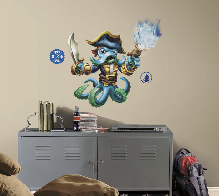 Skylanders SWAP Force Wash Buckler Peel and Stick Giant Wall Decals