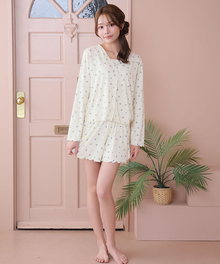 Small Floral Long Sleeve 3-Piece Set