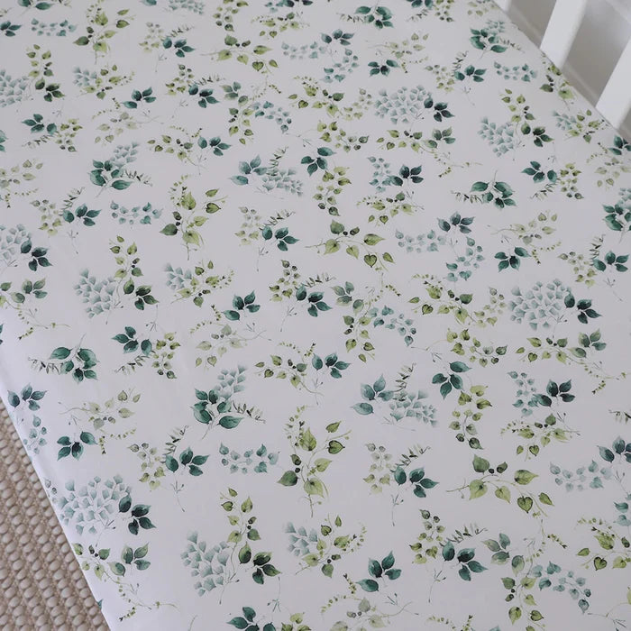Snuggle Hunny Organic Fitted Jersey Cotton Cot Sheet - Eden