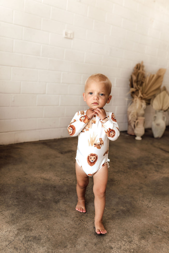 Snuggle Hunny Organic Long Sleeve Bodysuit - Lion