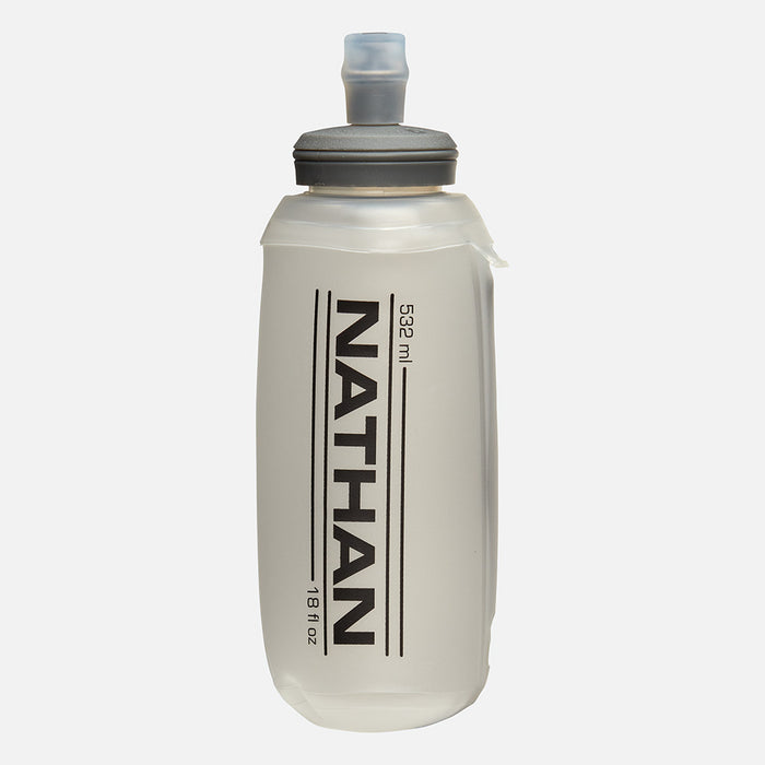color:Clear||view:SKU Image Primary||seo:18oz Soft Flask with ExoSpine - Front of Flask