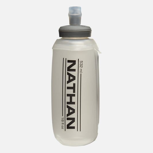 color:Clear||view:SKU Image Primary||seo:18oz Soft Flask with ExoSpine - Front of Flask