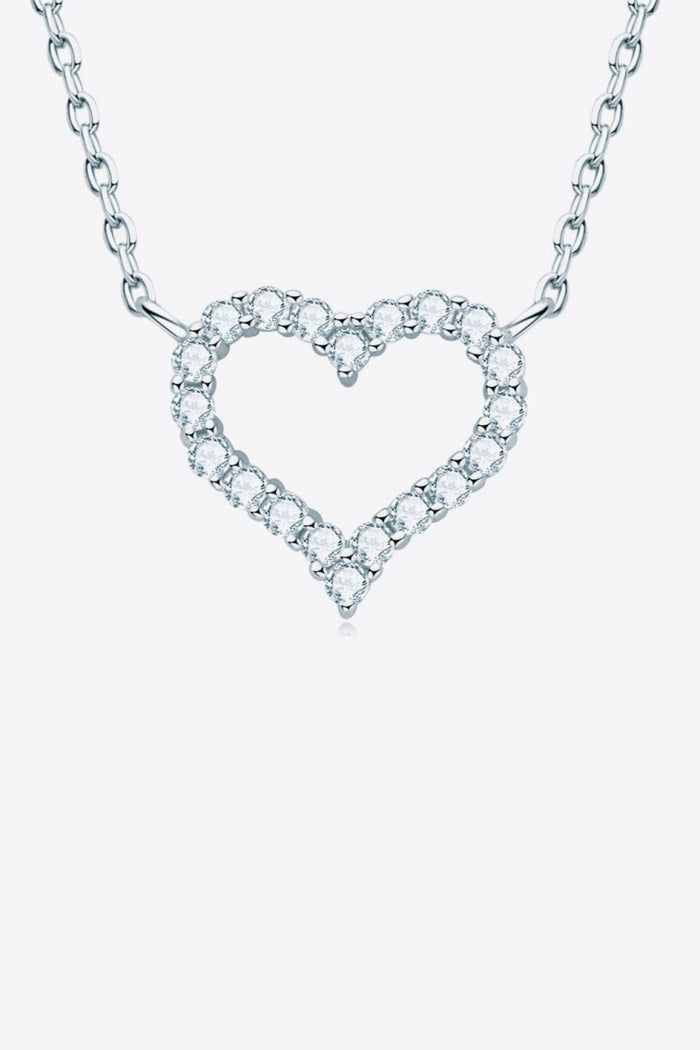 Sparkling Moissanite Heart Necklace for Romantic Gifting