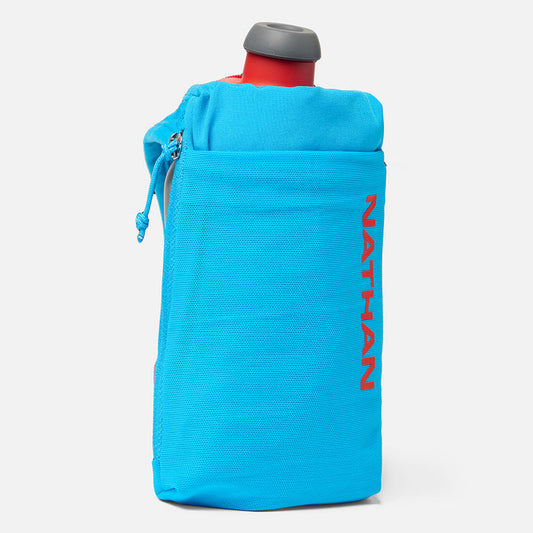 color:Electric Blue/Ribbon Red||view:sku image primary||seo:Nathan SpeedDraw 2 12oz Flask - Electric Blue/Ribbon Red - Front Hero View