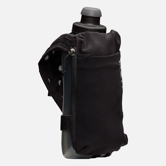 color:Black/Reflective Silver||view:sku image primary||seo:Nathan SpeedDraw 2 18oz Flask - Black/Reflective Silver - Front Hero View