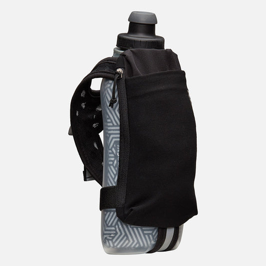 color:Black/Reflective Silver||view:sku image primary||seo:Nathan SpeedDraw 2 Insulated 18oz Handheld Flask - Black/Reflective Silver - Front Hero View